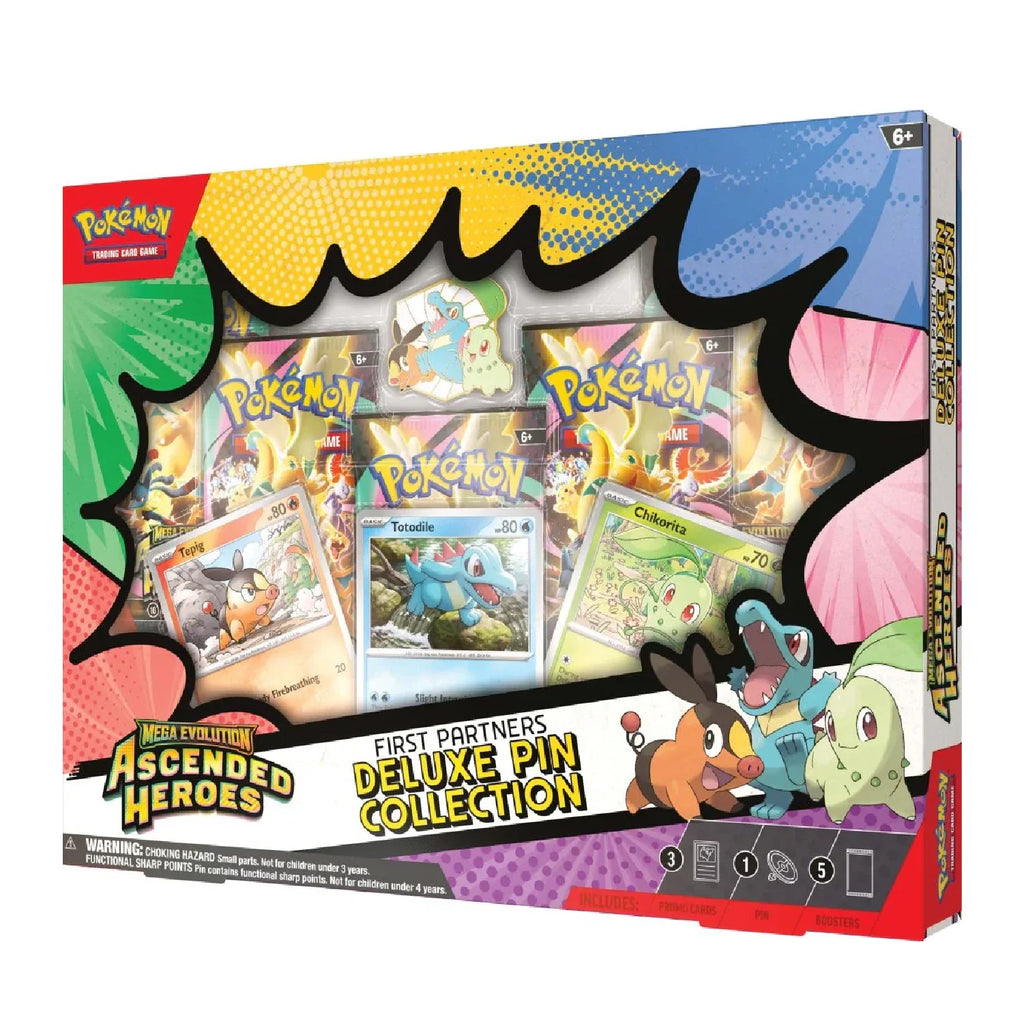 Pokemon TCG: Ascended Heroes - First Partners Deluxe Pin Collection
