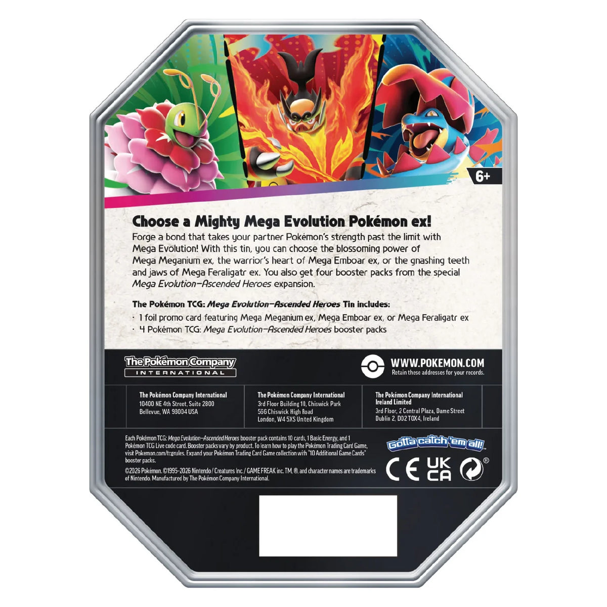 Pokemon TCG: Ascended Heroes Mega Tins