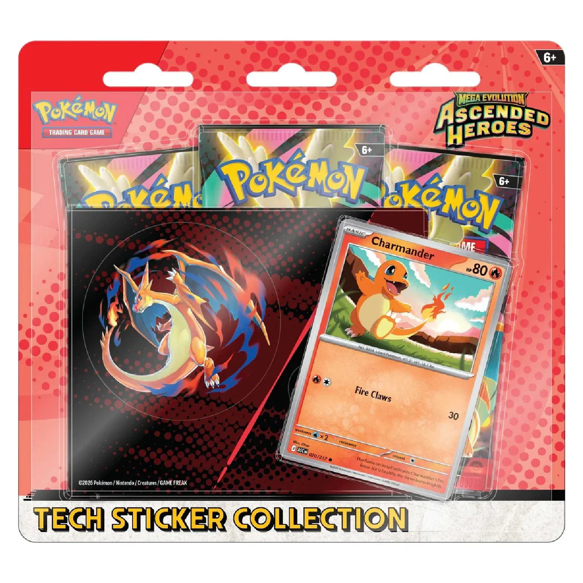 Pokemon TCG: Ascended Heroes - Mega Charizard Tech Sticker Collection
