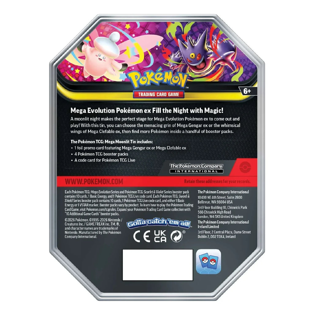 Pokemon TCG: Mega Moonlight Tin (Clefable)