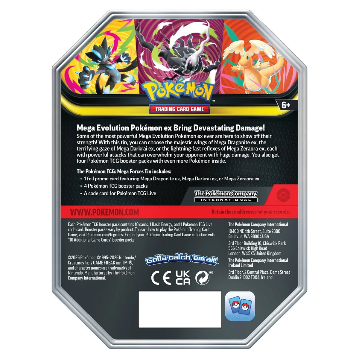 Pokemon TCG: Mega Forces TIn - Mega Dragonite Ex