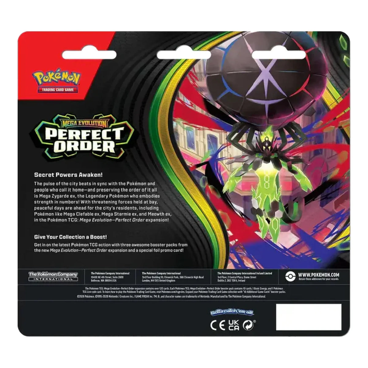 Pokemon TCG: Perfect Order - 3 Pack Blister (Chikorita)