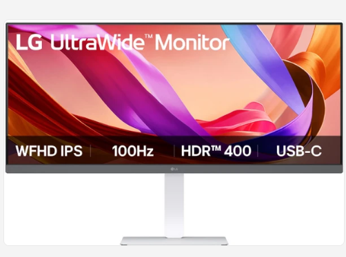 LG UltraWide 34 Inch IPS FHD White Monitor