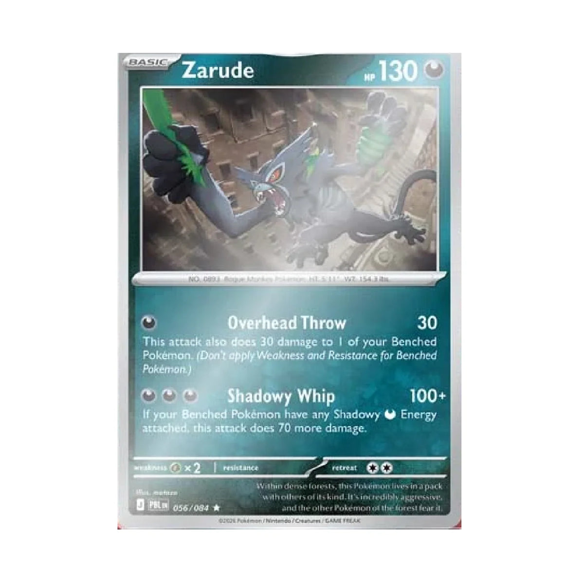 Pokemon TCG: Zarude 2-Pack Blister